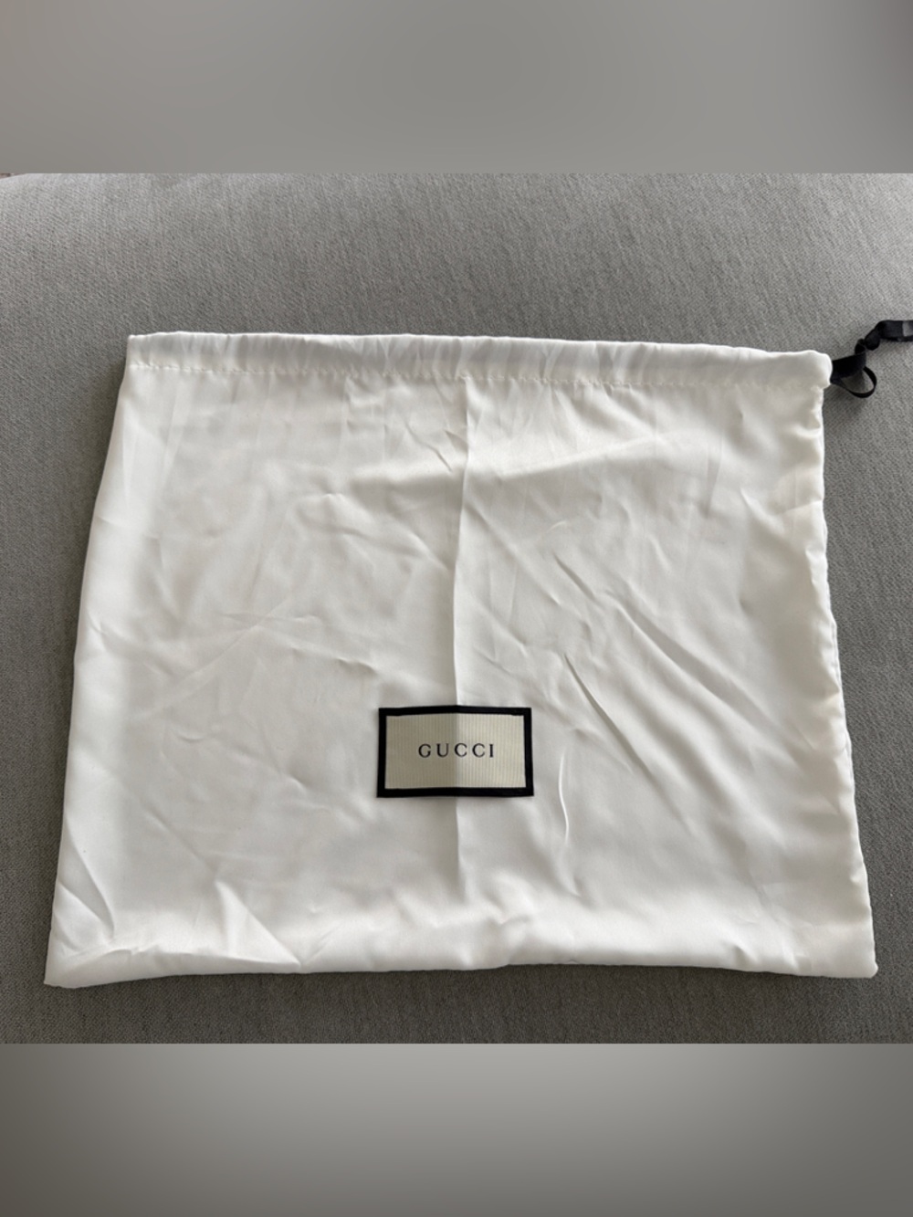 Gucci White Drawstring Logo Dust Bag - Never Used